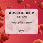 Çilekli Milkshake 1000 Gr - Görsel 3